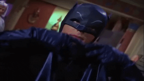 Batman doing the 'batusi'